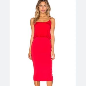 Red yfb Young Fabulous Broke Adela dress small revolve